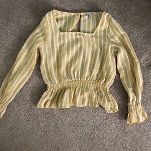 Charlotte Russe yellow crop top